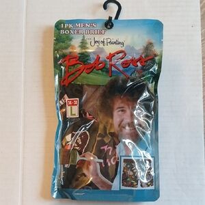 Bob Ross Men's Boxer Briefs -The Joy of Painting Artistic Soft Light Size Large